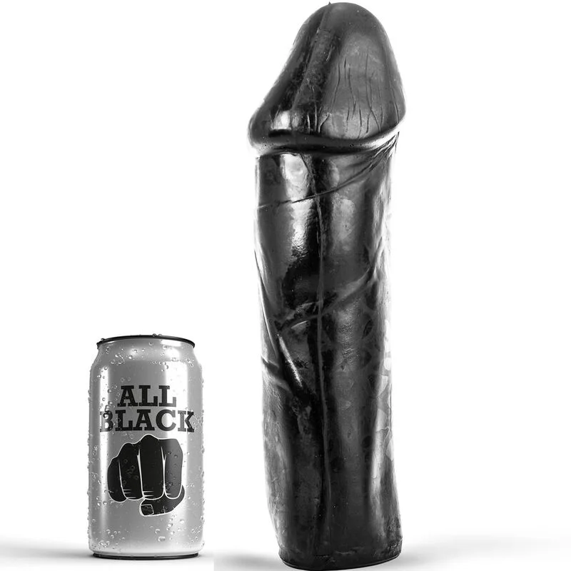 All Black Dong dildo senza base 28 cm diametro 8 cm