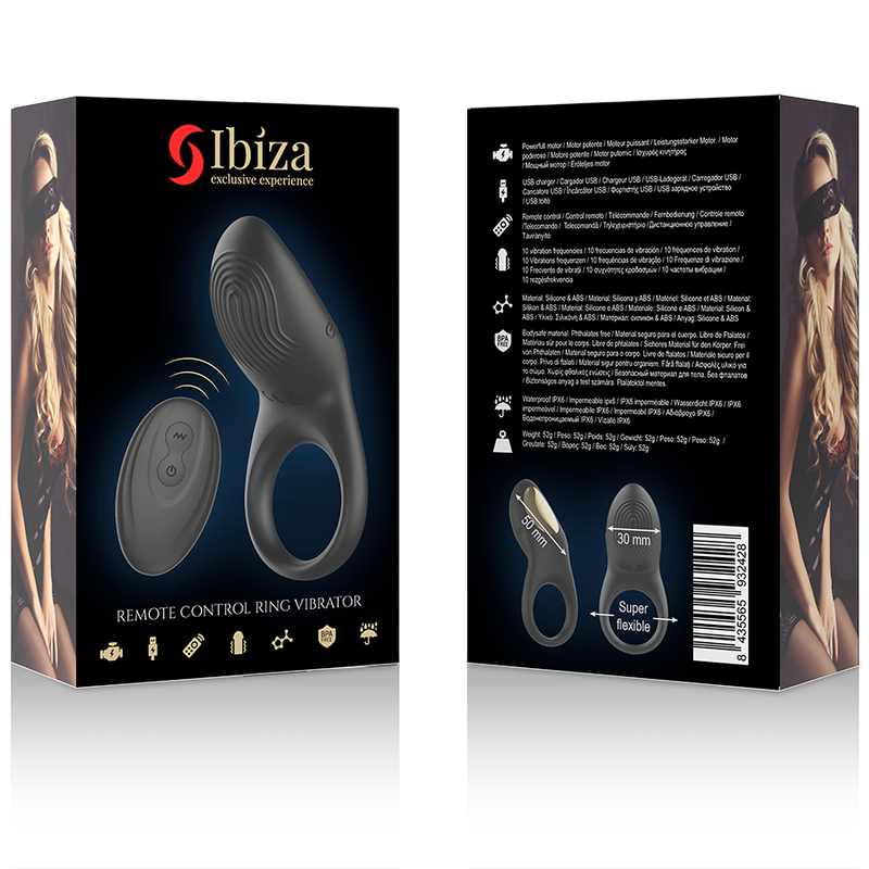 Ibiza Ring Full Contact anello vibrante telecomando