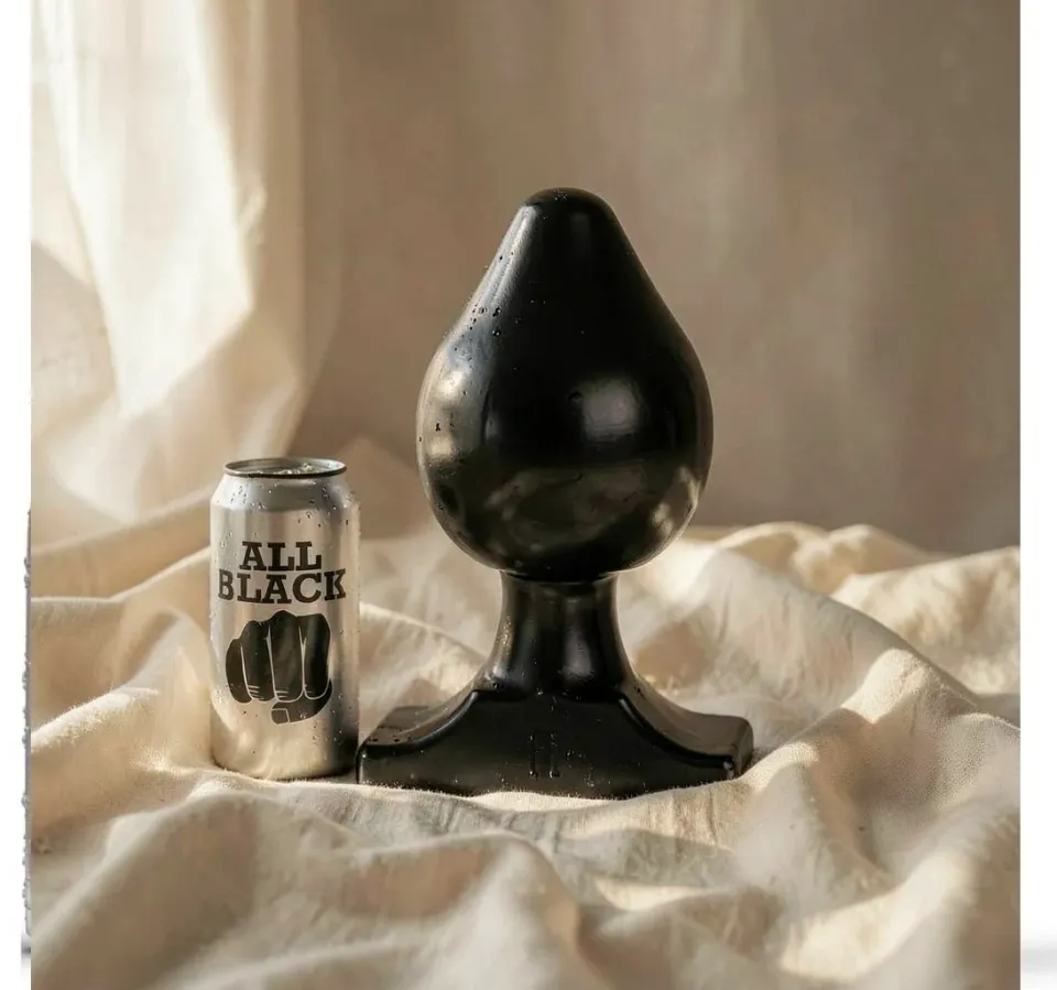 All Black Plug 19 cm anale morbido