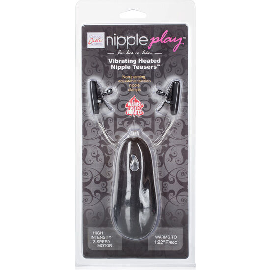 CalExotics Nipple Play morsetti capezzoli riscaldati neri