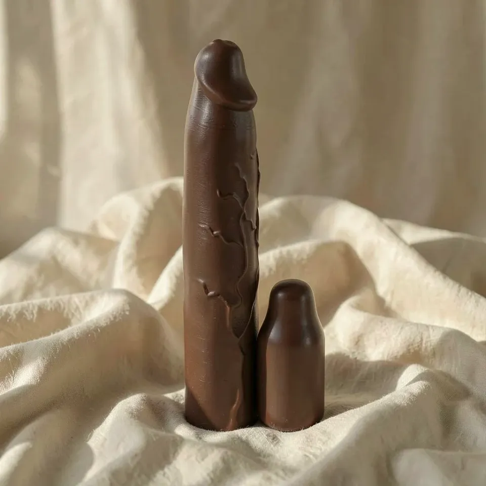 Fantasy X-Tensions Elite guaina pene marrone 22 cm