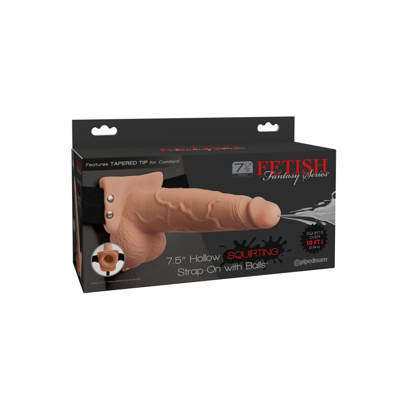 Pipedream Squirting Hollow Strap-On fallo cavo 19,1 cm