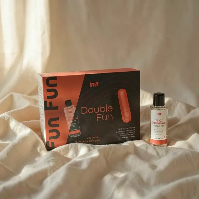 INTT Double Fun Kit bullet + lubrificante fragola 50 ml