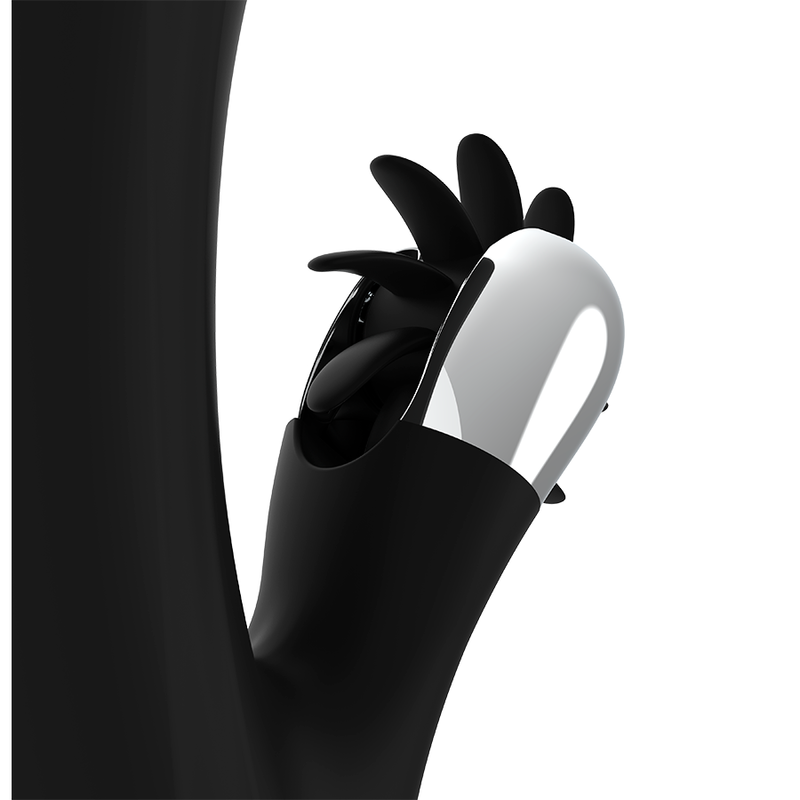 Black&Silver Johnny vibratore rabbit nero 7 modalità