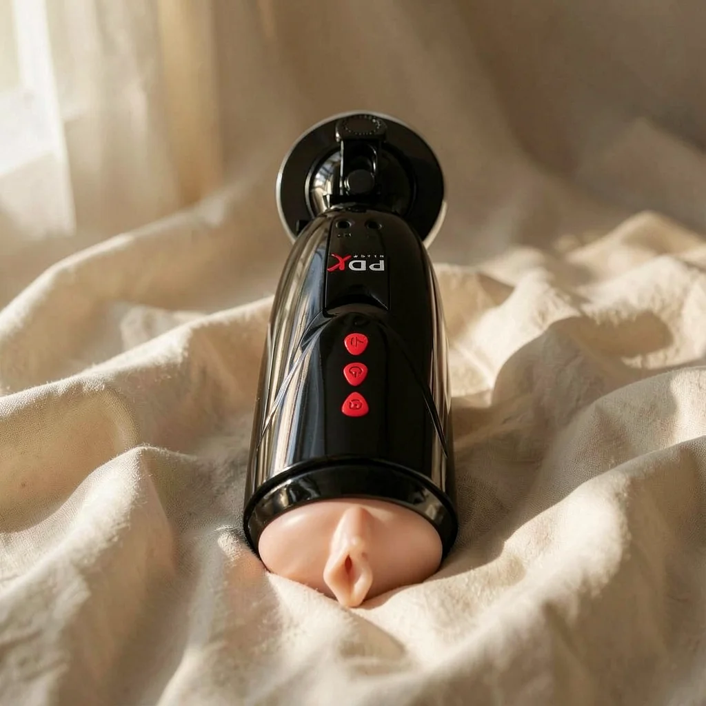 PDX Elite Dirty Talk Starter Stroker masturbatore vibrante
