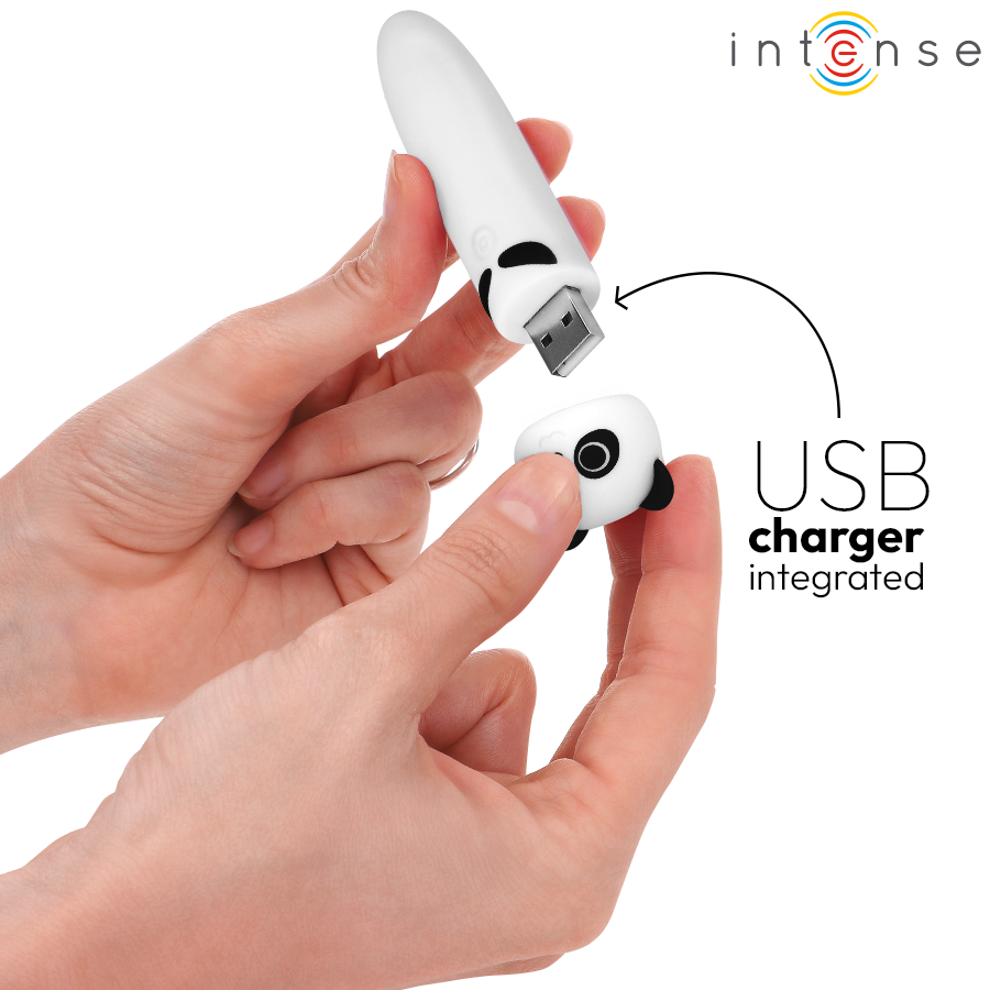 Intense Poh mini vibratore panda silicone 8 modalità