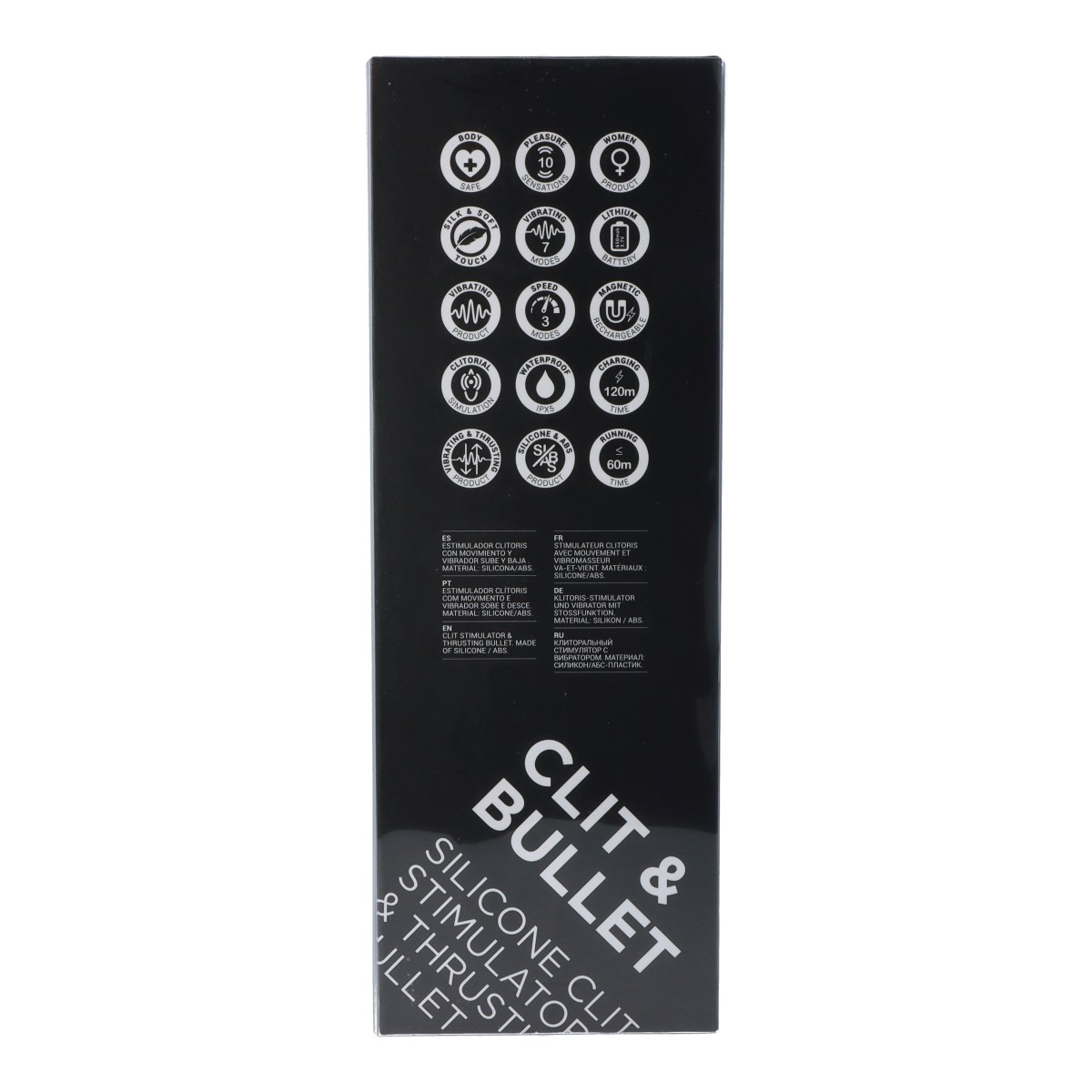 Qiot stimolatore clitoride e vaginale saliscendi silicone
