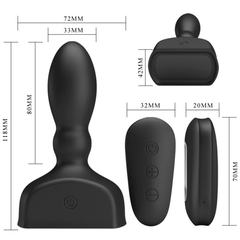 Pretty Love Marriel plug gonfiabile vibrante 12 funzioni
