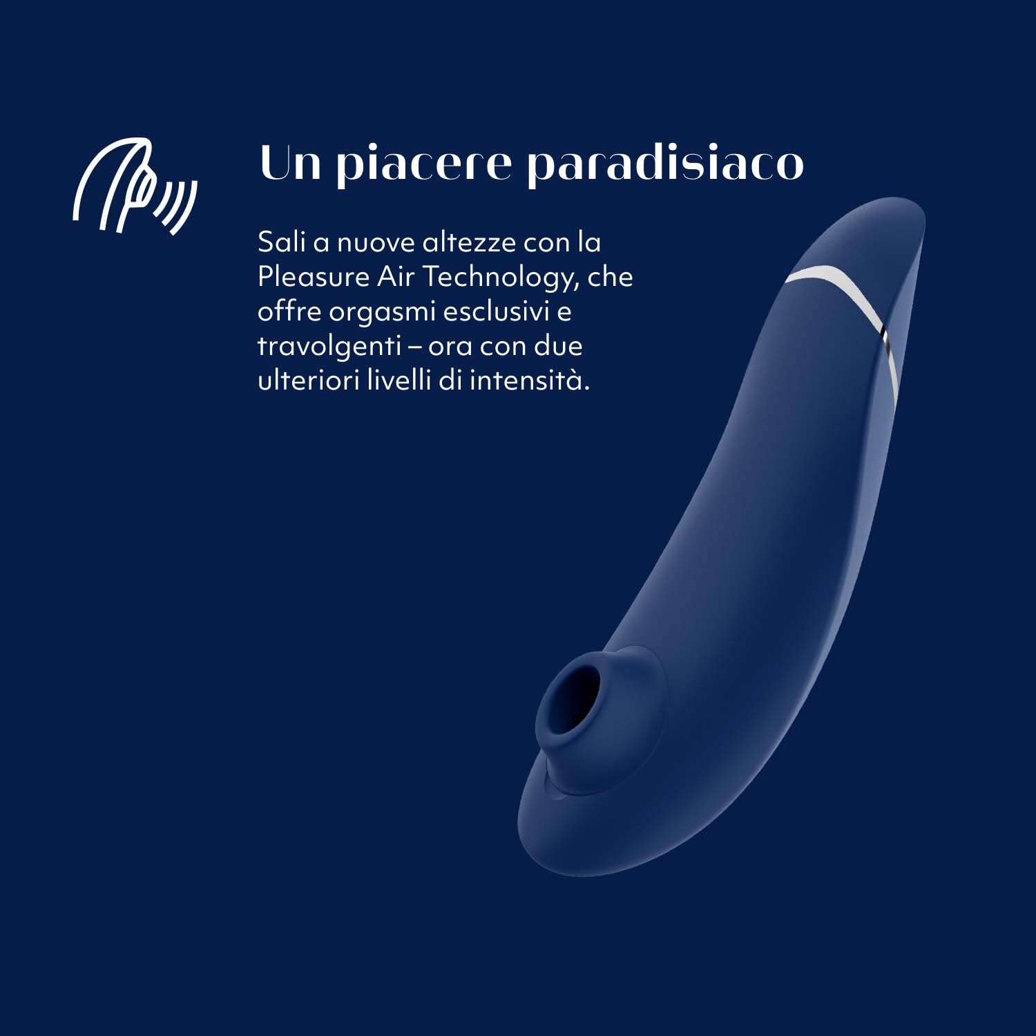 Womanizer Premium 2 stimolatore clitorideo blu 14 livelli