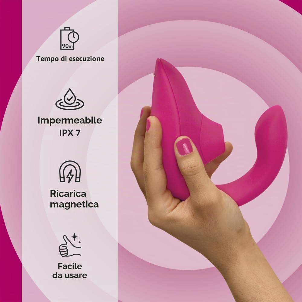 Womanizer Blend Vibratore Rabbit Magenta doppia stimolazione