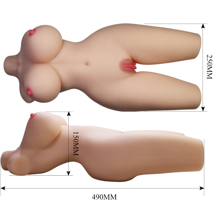 Crazy Bull Tiffany torso masturbatore 2 ingressi TPR 5,5 kg