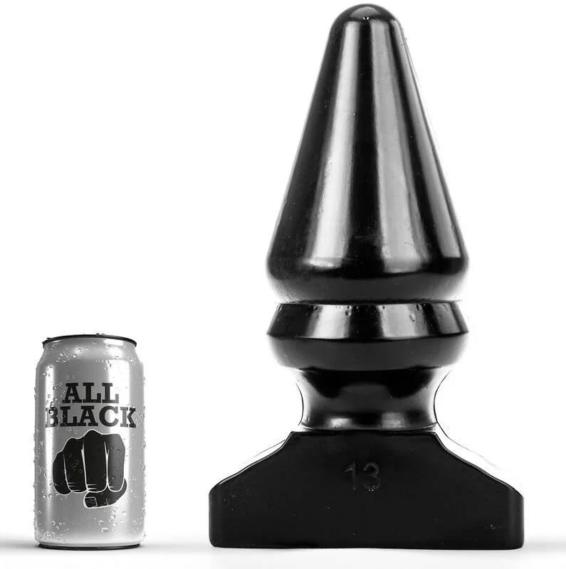 Frutille All Black plug anale conico 28,5 cm 11,5 cm