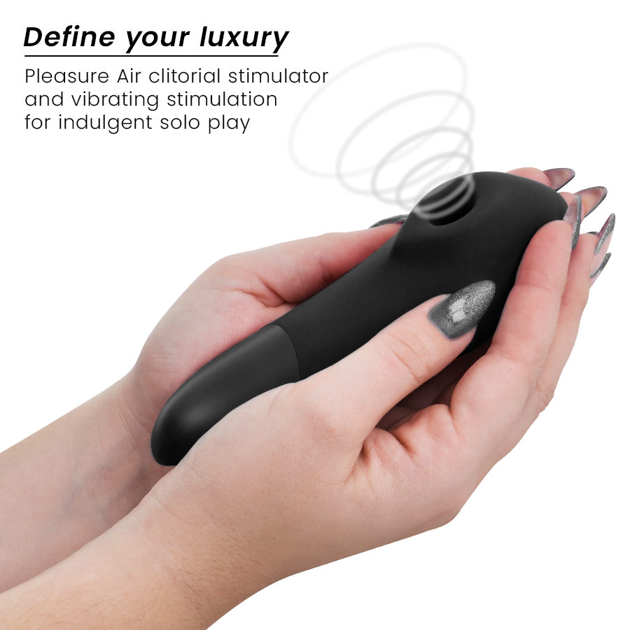 Womanizer Enhance stimolatore clitorideo nero Pleasure Air