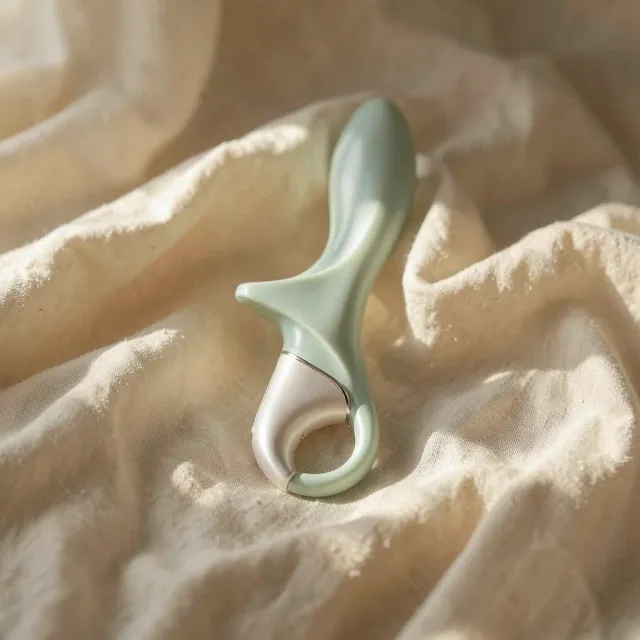 Satisfyer Air Pump Booty 3 plug gonfiabile grigio verde
