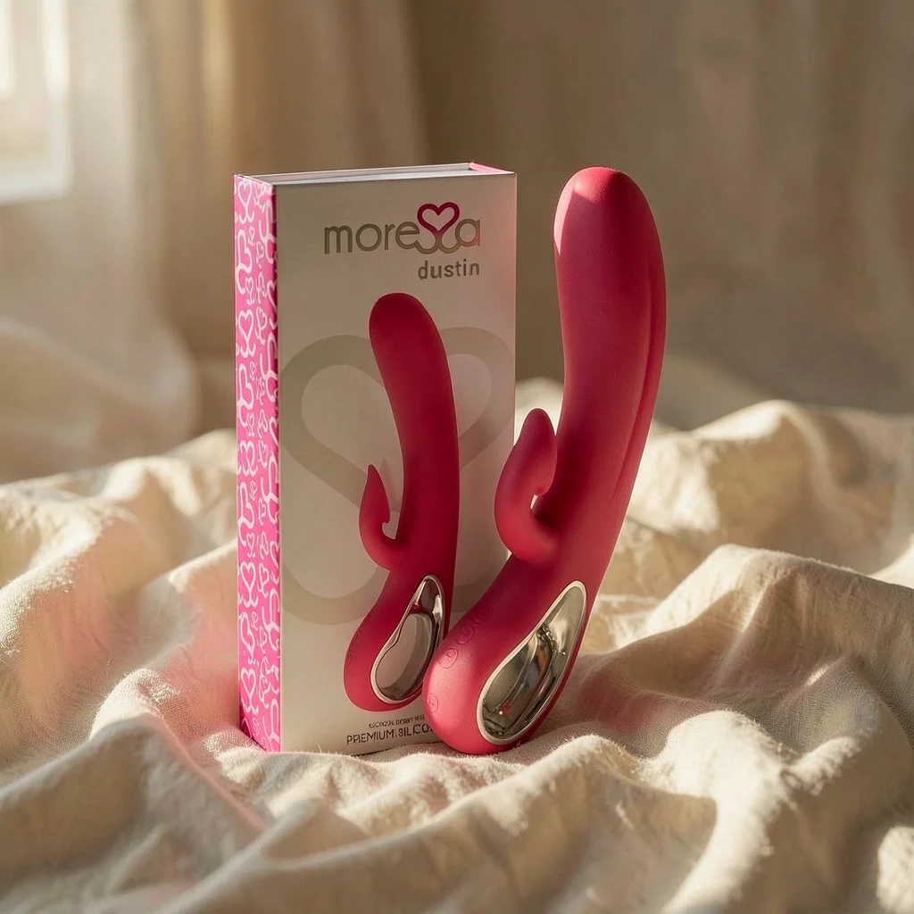 Moressa Dustin vibratore con aspirazione clitoridea doppio