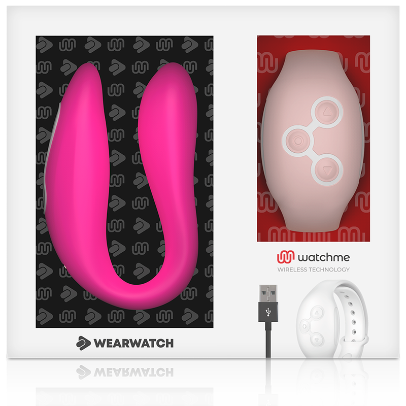 WEARWATCH Dual vibratore coppia orologio fucsia rosa
