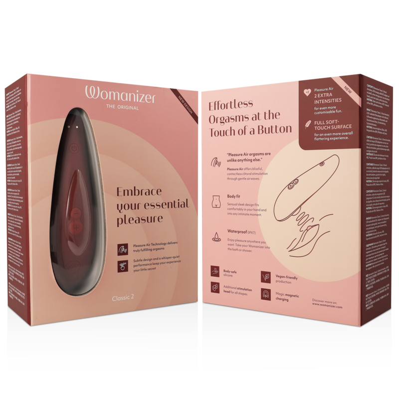 Womanizer Classic 2 Bordeaux stimolatore clitorideo Pleasure Air