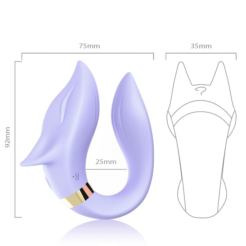 ARMONY Fox vibratore coppia viola telecomando