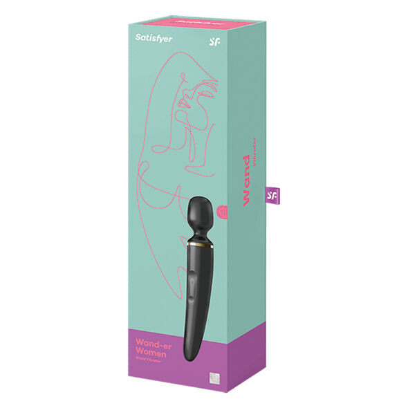 Satisfyer Wand-er Woman vibratore wand nero 50 funzioni