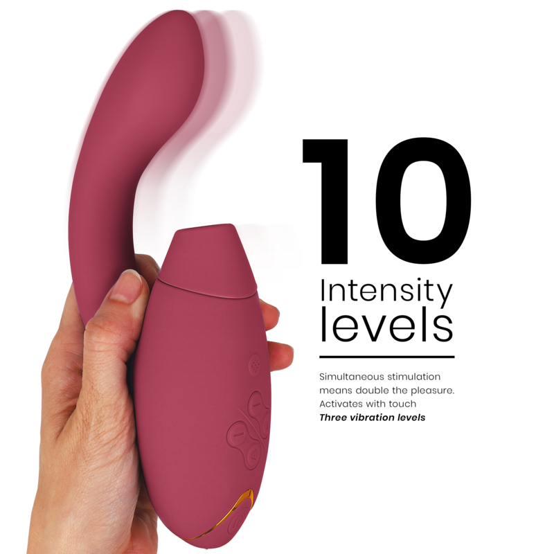 Womanizer Duo 2 stimolatore clitoride bordeaux silenzioso