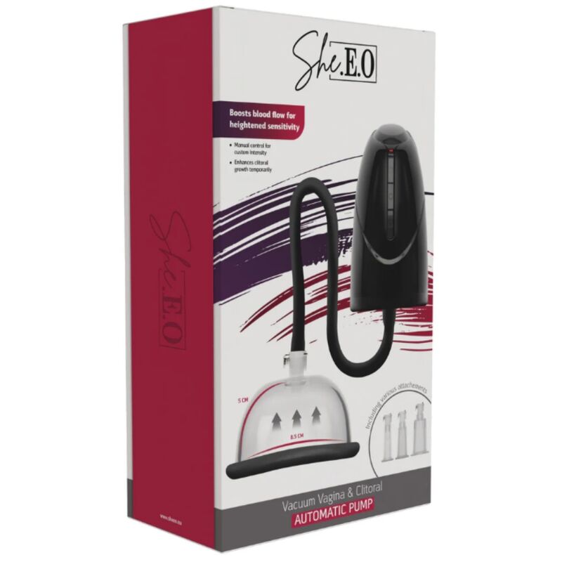 She.E.O pompa automatica vagina clitoride nera