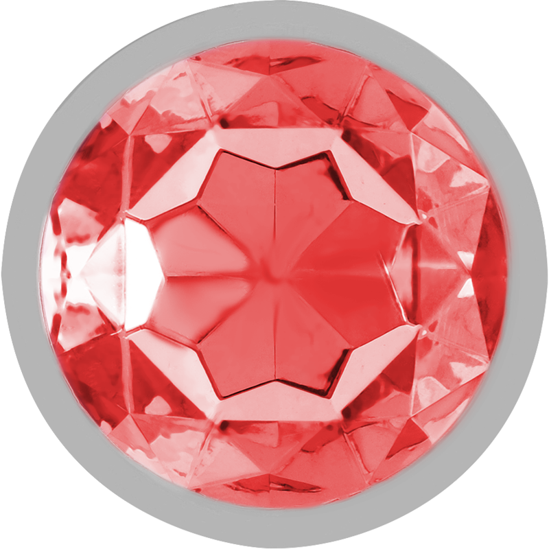 Intense Gioiello Rosso plug anale metallo M rosso