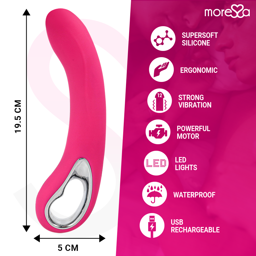 Moressa Nelson vibratore punto G 20 cm 12 modalita silenzioso