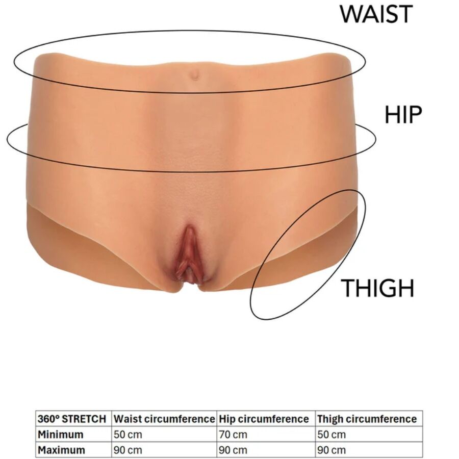 Hidden Desire Alter Ego Open Brief slip anatomico in silicone