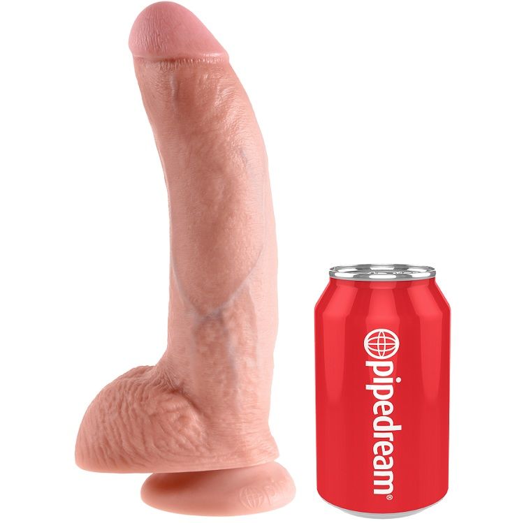 Pipedream King Cock 22,9 cm dildo flesh con sfere realistico