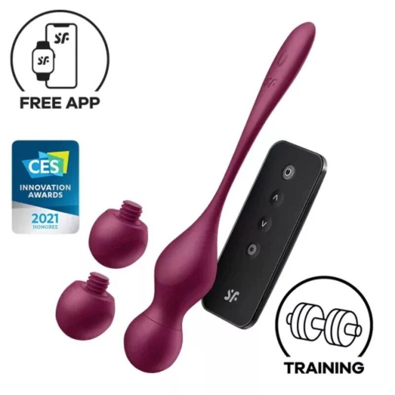 Satisfyer Love Birds Vary palline kegel vibrazione wine