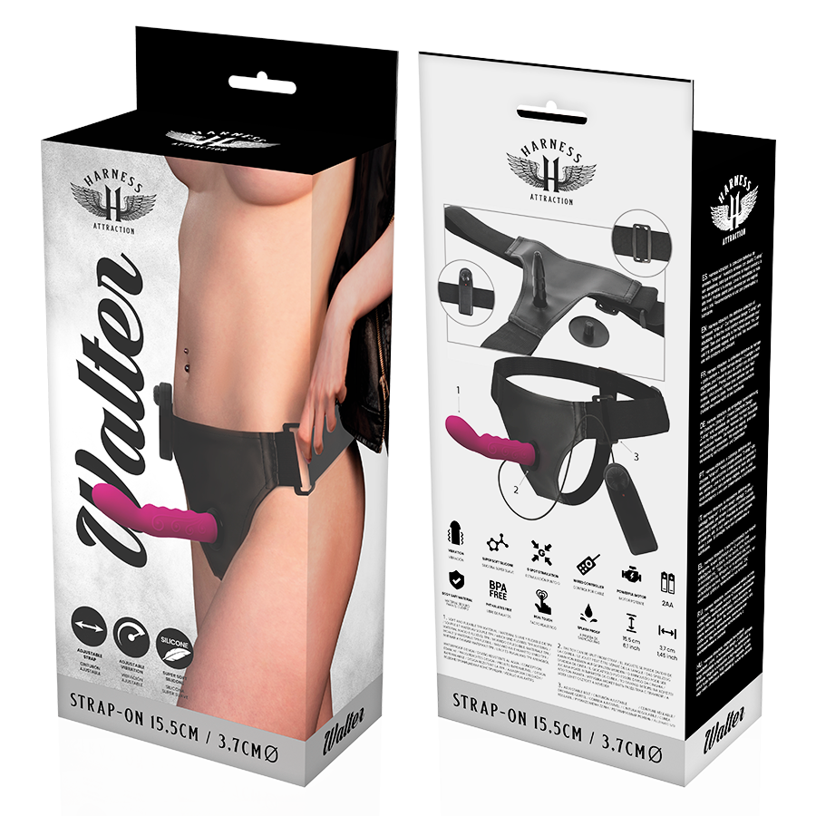 Attraction Walter harness vibrante 15,5 cm punto G