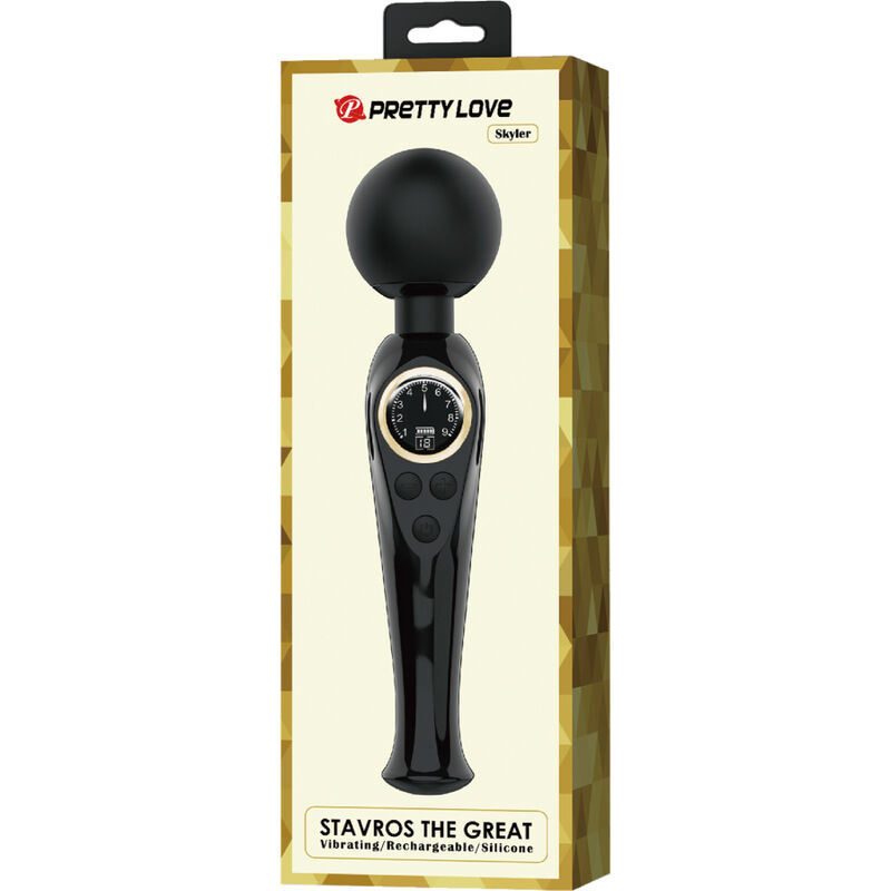 Pretty Love Skyler vibratore massaggiatore nero LCD