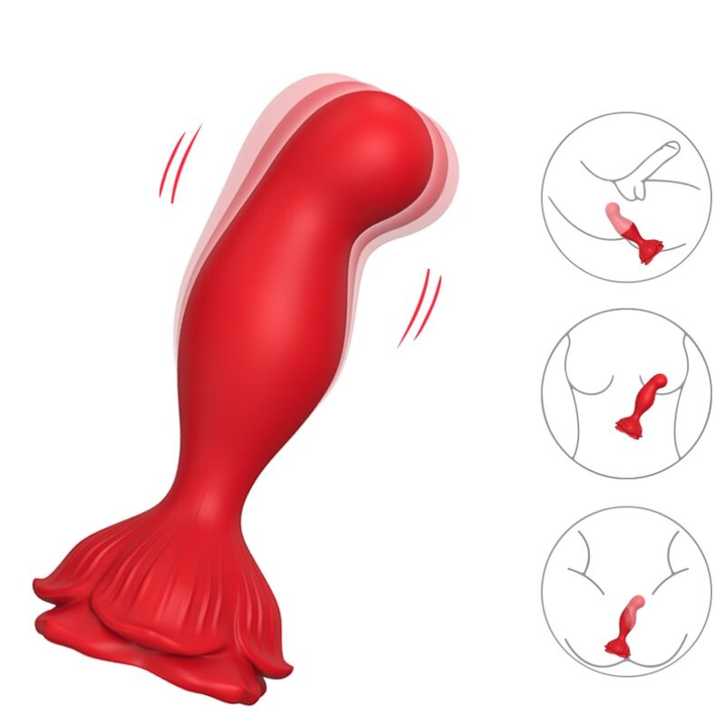 Armony Rosa vibratore plug anale telecomando impermeabile