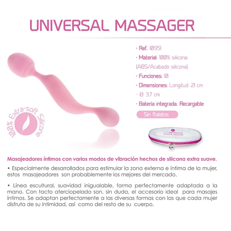 Femintimate Massaggiatore Universale vibratore 21 cm