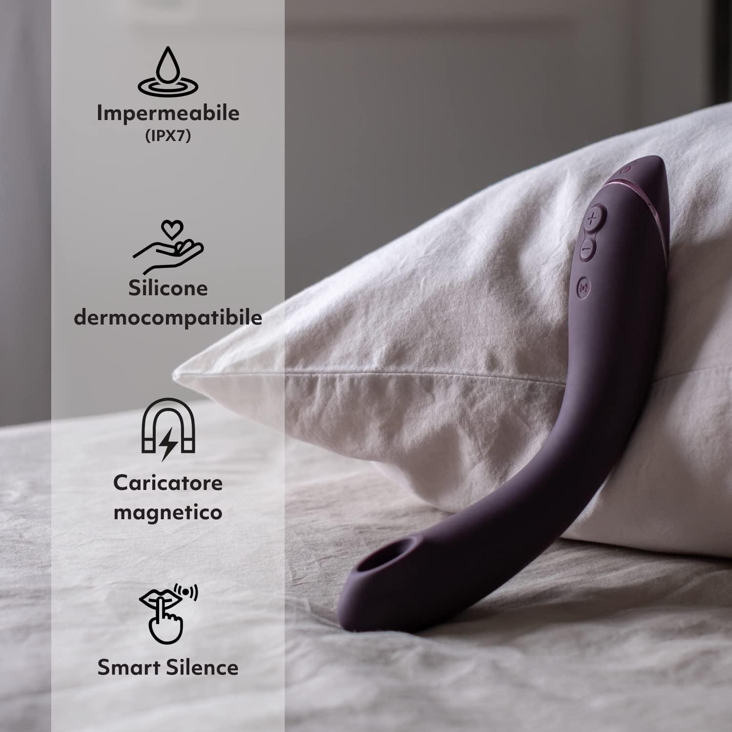 Womanizer OG stimolatore clitorideo aubergine Pleasure Air