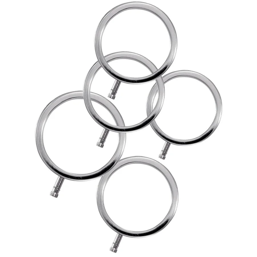 ElectraStim ElectraRings anelli 5 pezzi 36-44 mm alluminio
