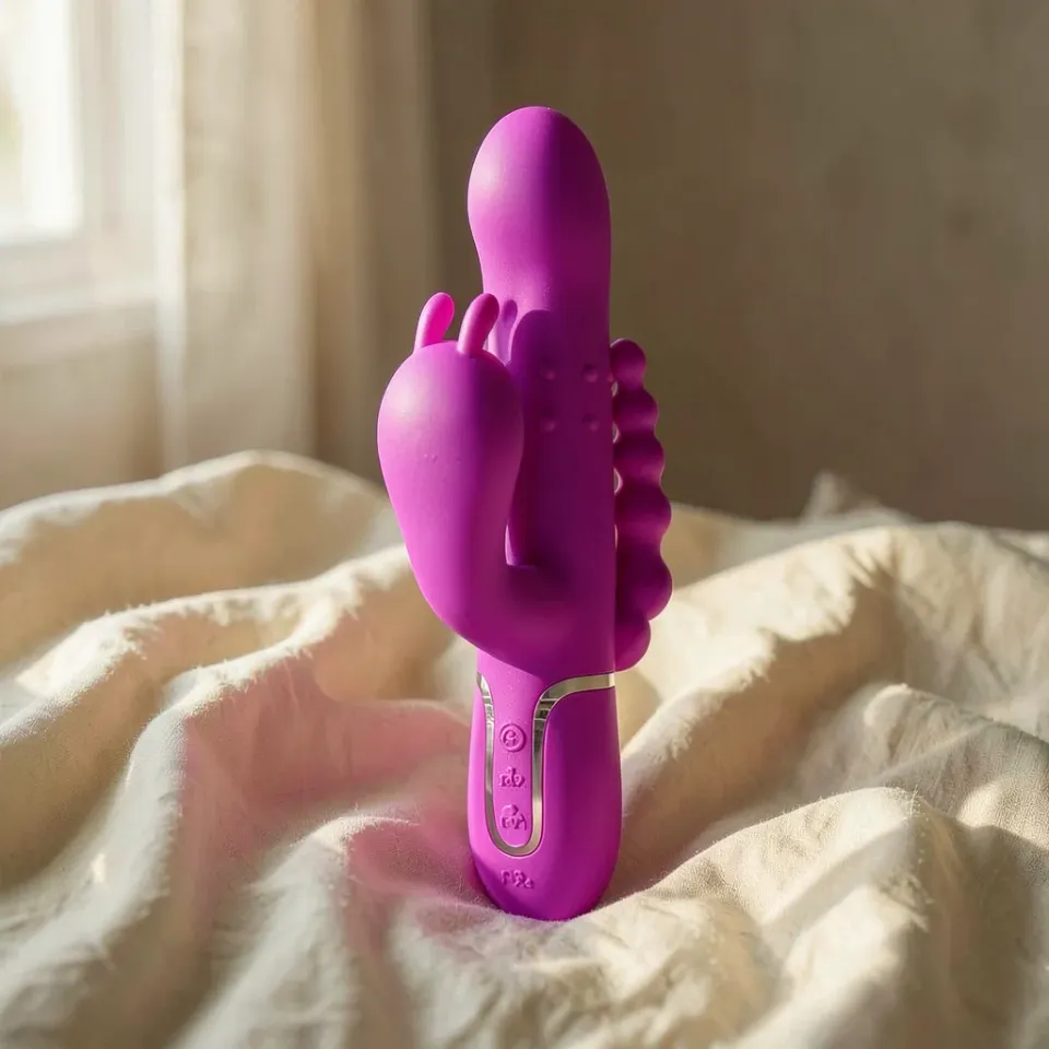 Pretty Love Cammy vibratore rabbit triplo silicone