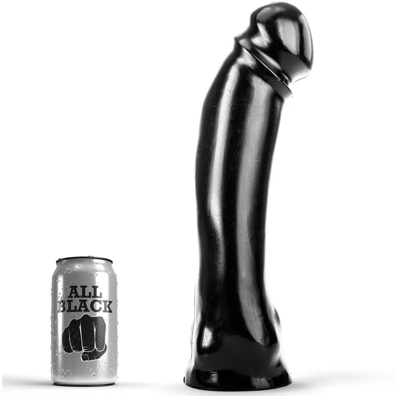 All Black Dong dritto 33 cm dildo grande rilievo