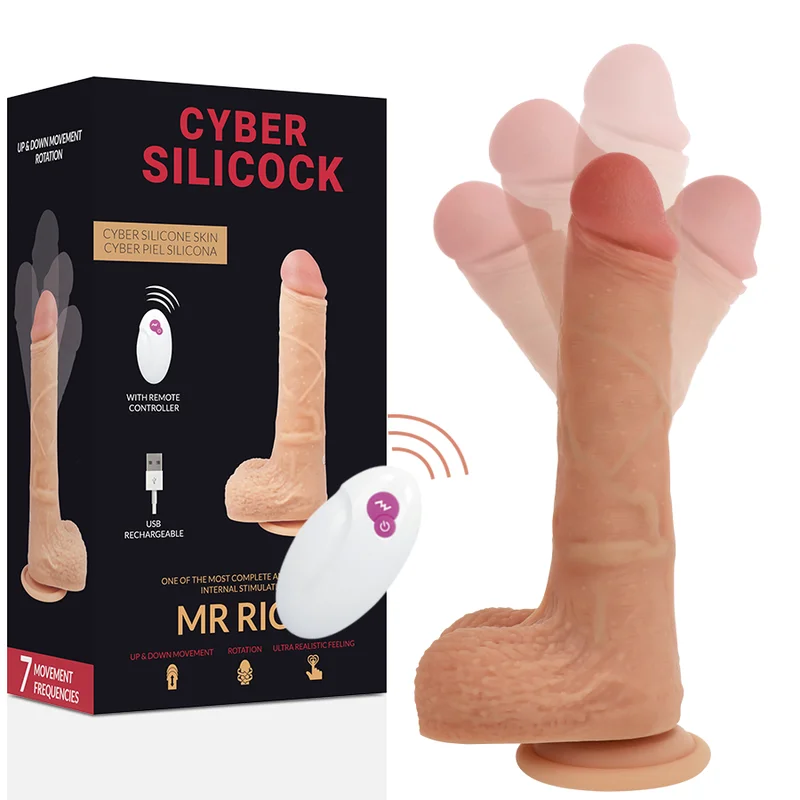 Cyber Silicock Mr Rick vibratore realistico 17 cm rotante