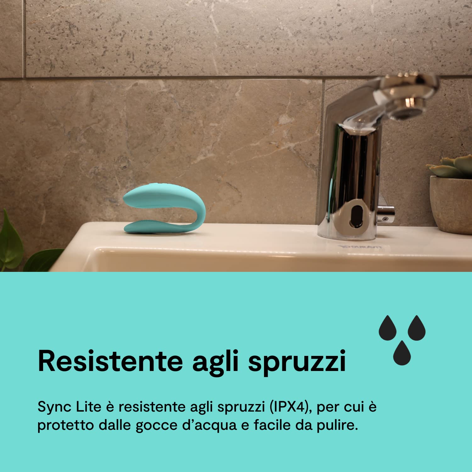 We-Vibe Sync Lite vibratore di coppia blu ricaricabile