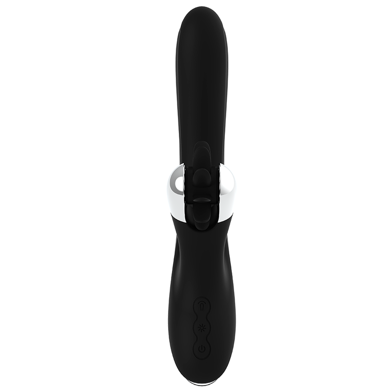 Black&Silver Johnny vibratore rabbit nero 7 modalità