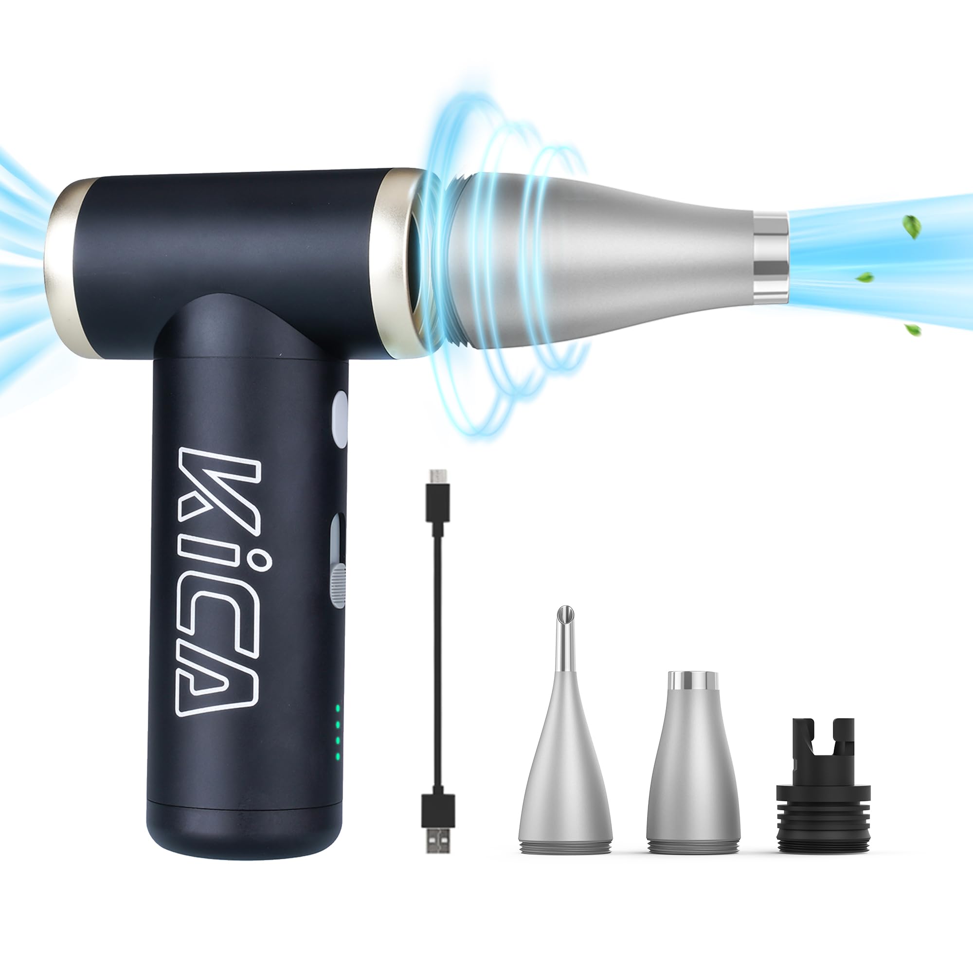 KiCA Jet Fan 2S spolverino elettrico nero ricaricabile