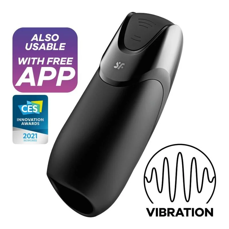 Satisfyer Men Vibration+ masturbatore silicone bluetooth