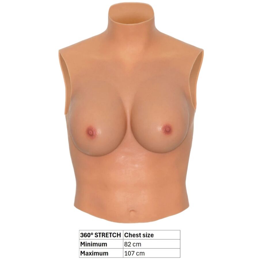 Hidden Desire Alter Ego High Neck Breast Top seno coppa D silicone