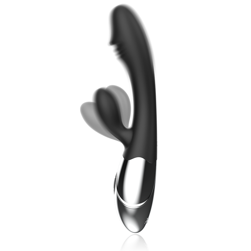 Black&Silver Kaleb vibratore doppia stimolazione ricaricabile