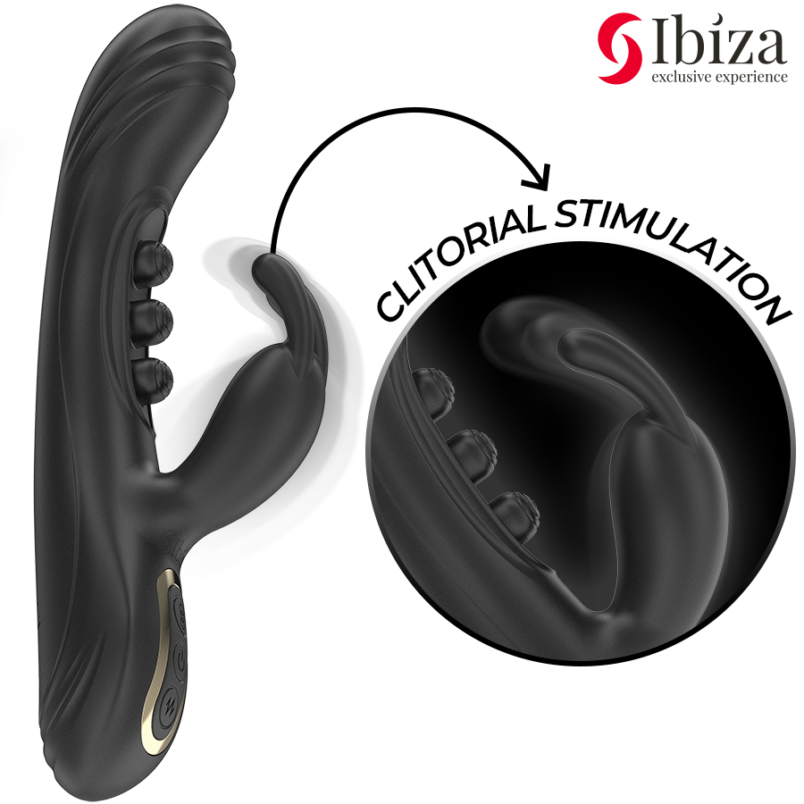 Frutille Ibiza Rabbit Pulsante vibratore doppio motore