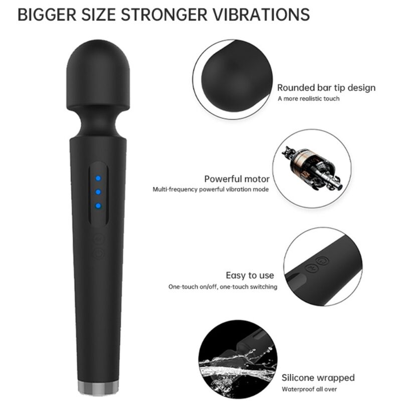 Armony X Power Large vibratore nero 7 programmi