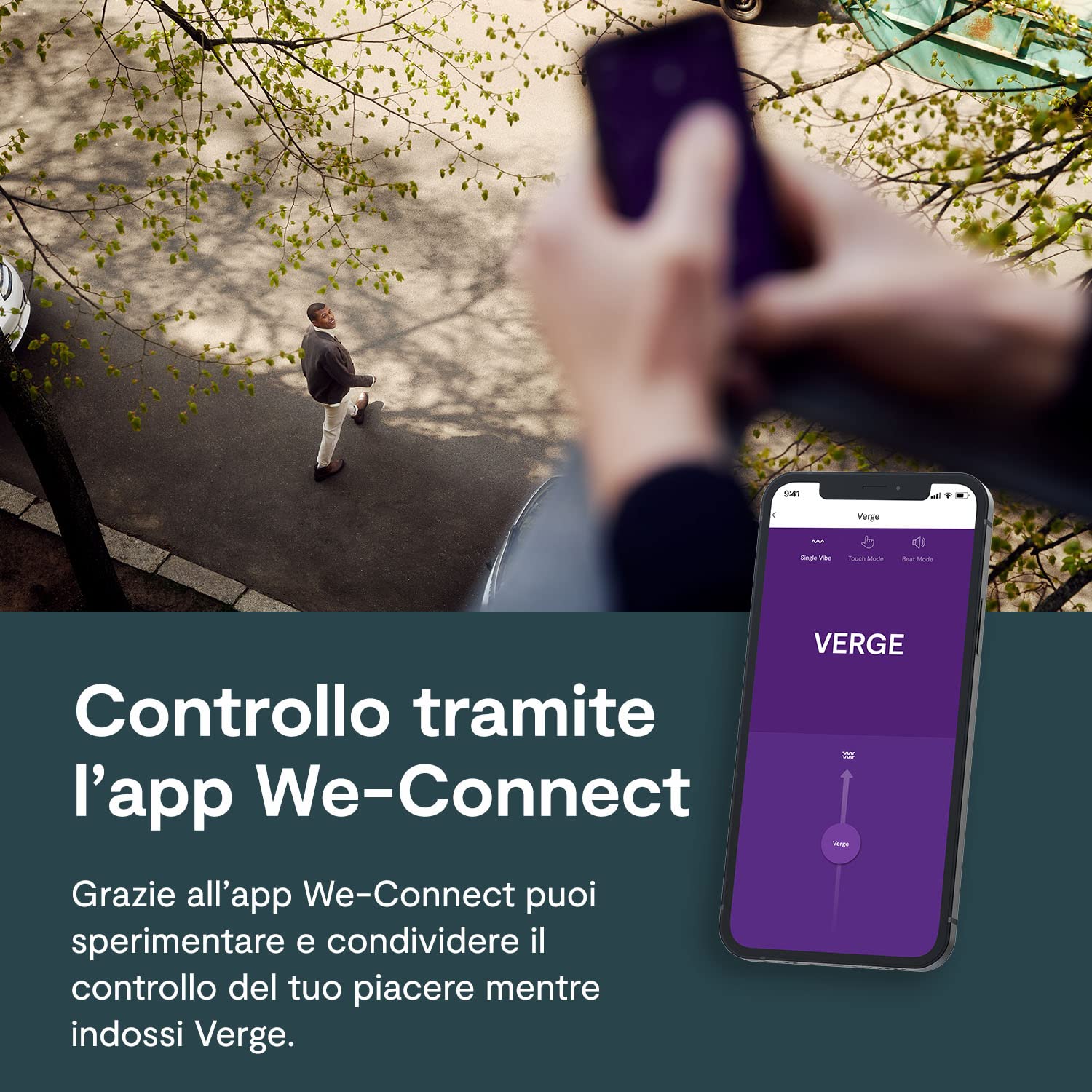 We-Vibe Verge anello vibrante perineo con app