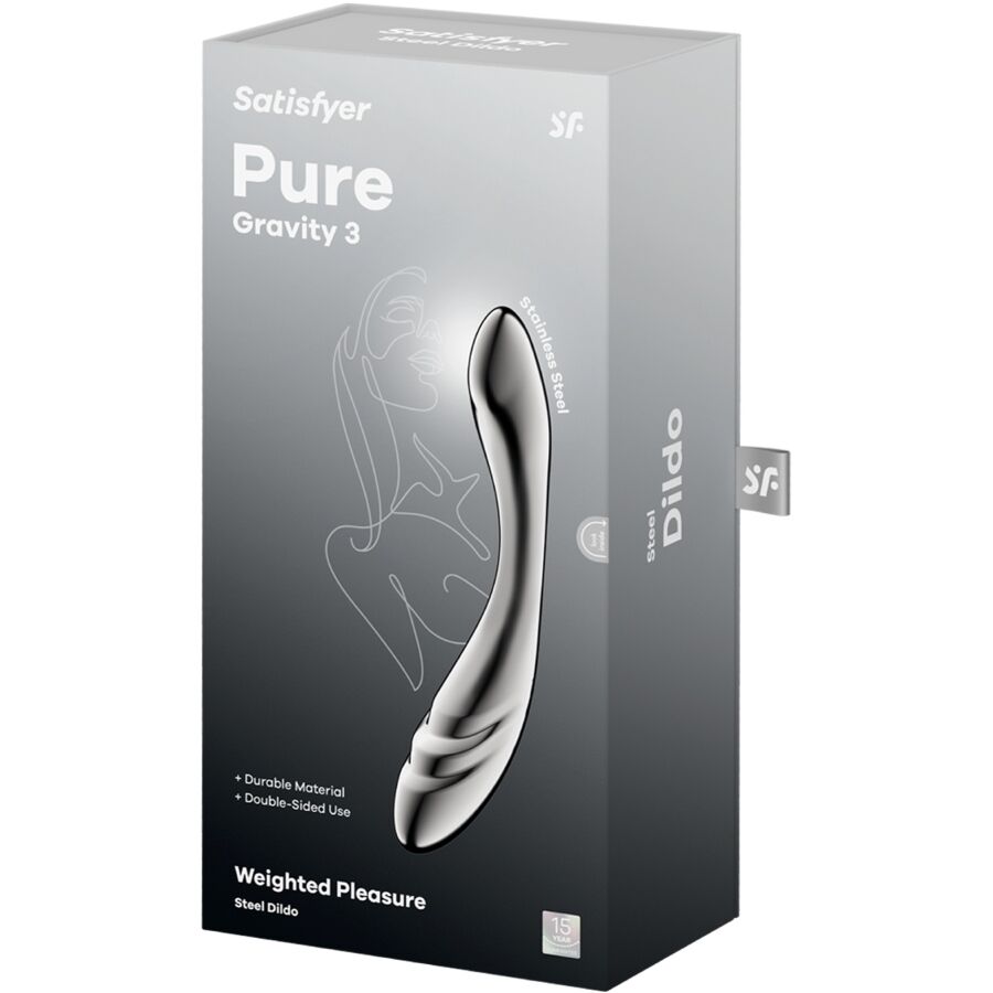 Satisfyer Pure Gravity 3 dildo acciaio bifacciale