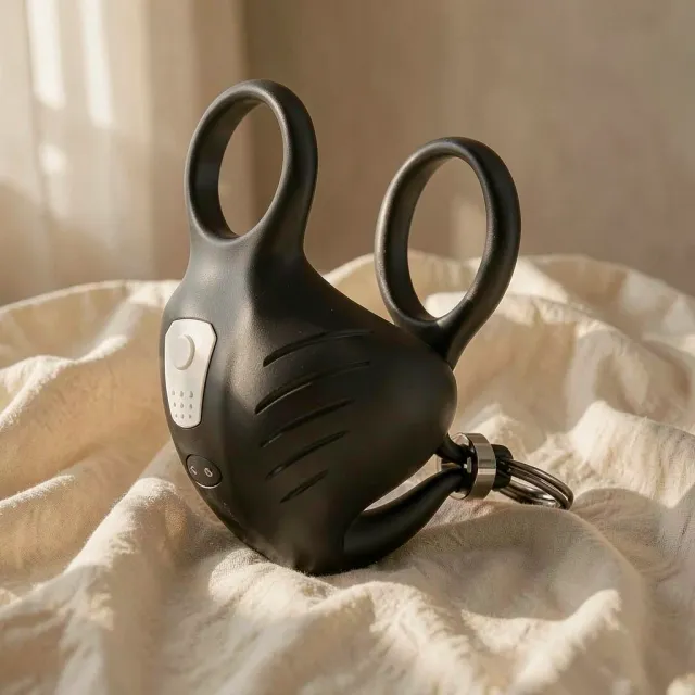 Armony Manta stimolatore scroto vibrante nero